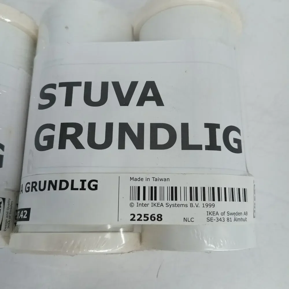 Ikea STUVA GRUNDLIG Cylinder Legs 003.207.42 NOS 2X2 4